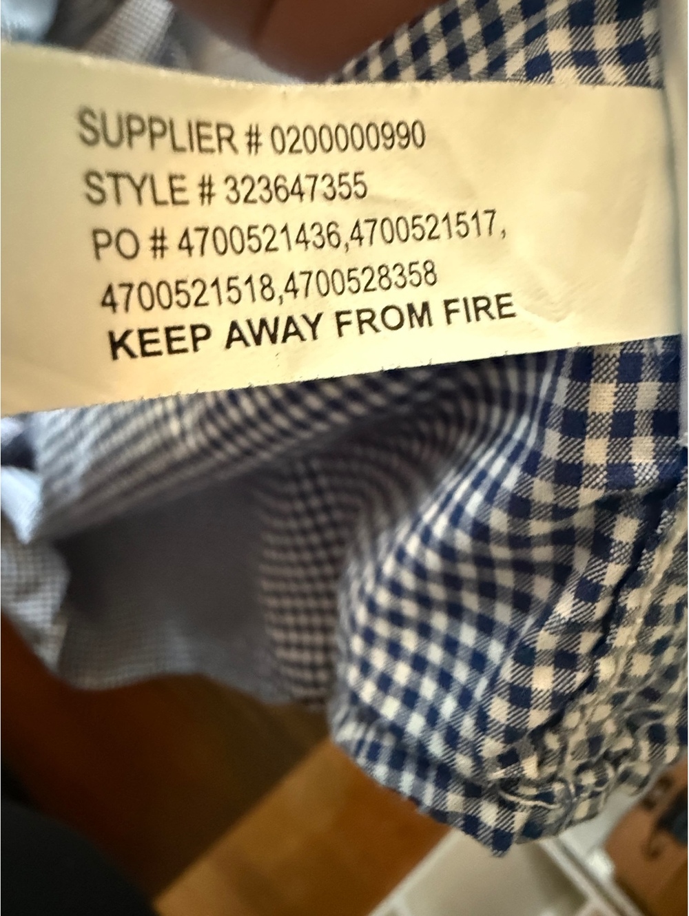 Ralph Lauren Boys' Blue Checkered Button-Down Shirt Size L (14-16) - Picture 4 of 6